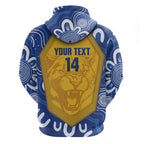 ACT Cougars Oztag Custom Zip Hoodie Australian Capital Territory Indigenous Art