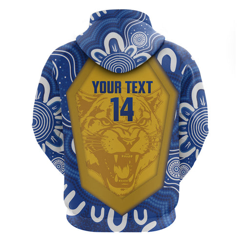 ACT Cougars Oztag Custom Zip Hoodie Australian Capital Territory Indigenous Art