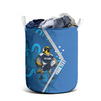 Victoria Oztag Custom Laundry Basket Helmeted Honeyeater Mascot Indigenous Art