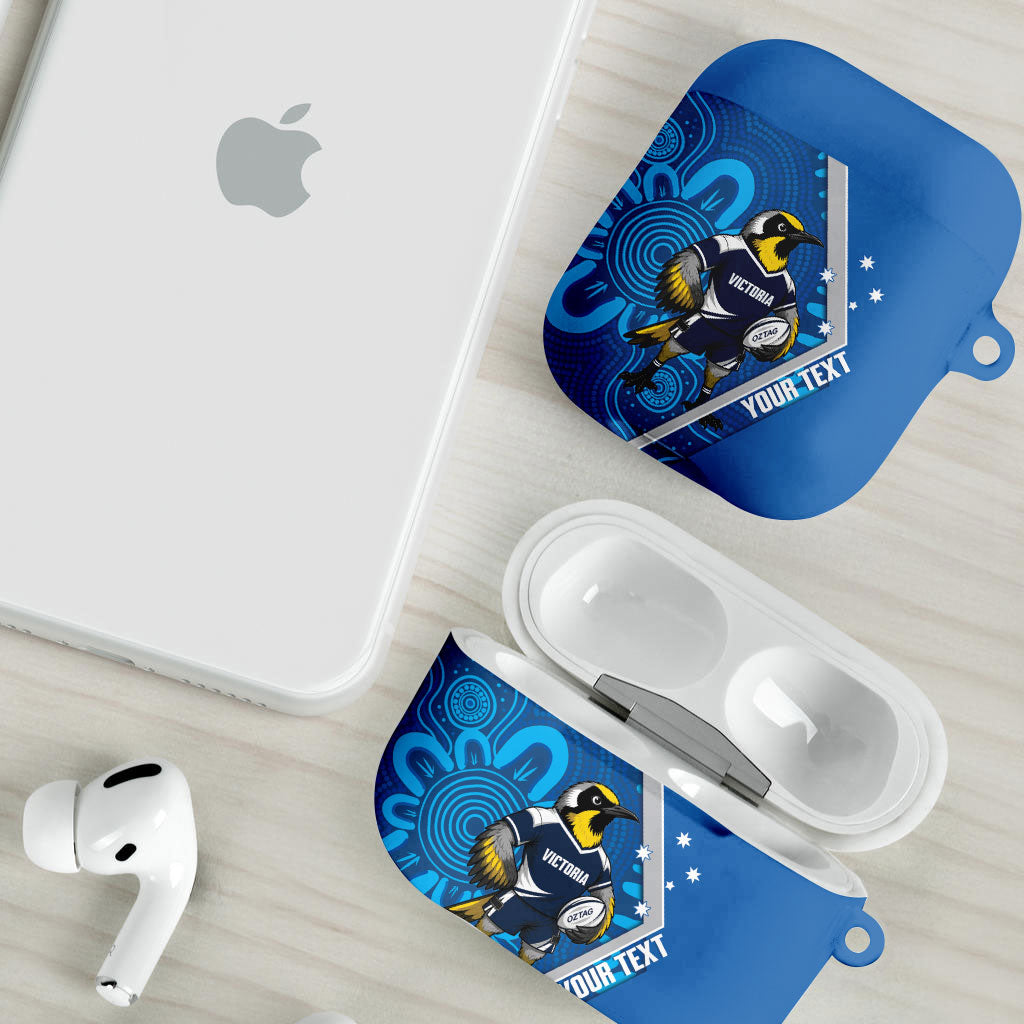 Victoria Oztag Custom AirPods Case Helmeted Honeyeater Mascot Indigenous Art