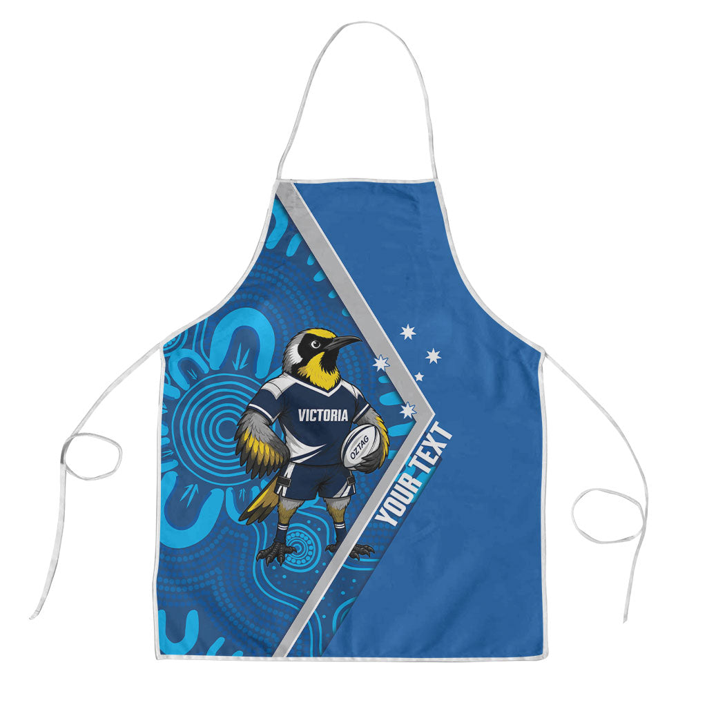 Victoria Oztag Custom Apron Helmeted Honeyeater Mascot Indigenous Art
