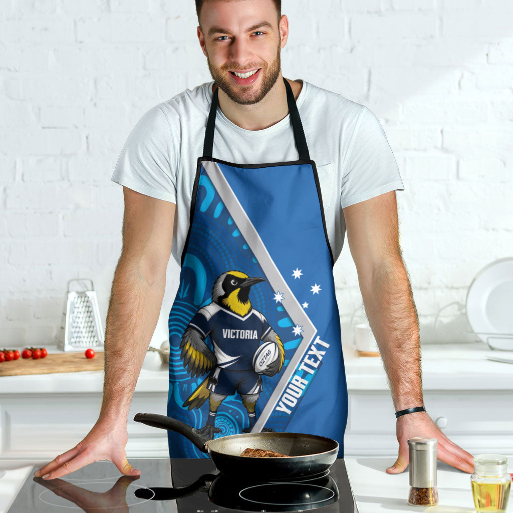 Victoria Oztag Custom Apron Helmeted Honeyeater Mascot Indigenous Art