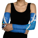 Victoria Oztag Custom Arm Sleeves Helmeted Honeyeater Mascot Indigenous Art