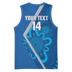 Victoria Oztag Custom Basketball Jersey Helmeted Honeyeater Mascot Indigenous Art