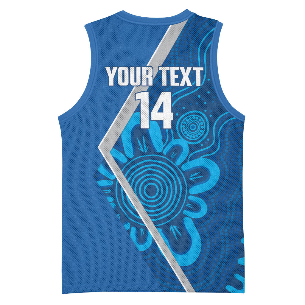 Victoria Oztag Custom Basketball Jersey Helmeted Honeyeater Mascot Indigenous Art