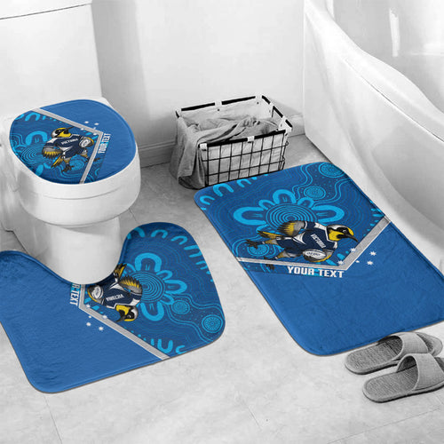 Victoria Oztag Custom Bathroom Set Helmeted Honeyeater Mascot Indigenous Art