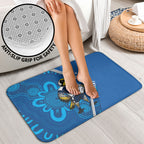 Victoria Oztag Custom Bathroom Set Helmeted Honeyeater Mascot Indigenous Art