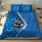 Victoria Oztag Custom Bedding Set Helmeted Honeyeater Mascot Indigenous Art