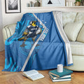 Victoria Oztag Custom Blanket Helmeted Honeyeater Mascot Indigenous Art