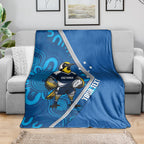 Victoria Oztag Custom Blanket Helmeted Honeyeater Mascot Indigenous Art