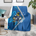 Victoria Oztag Custom Blanket Helmeted Honeyeater Mascot Indigenous Art