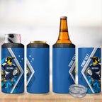 Victoria Oztag Custom 4 in 1 Can Cooler Tumbler Helmeted Honeyeater Mascot Indigenous Art
