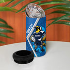 Victoria Oztag Custom 4 in 1 Can Cooler Tumbler Helmeted Honeyeater Mascot Indigenous Art