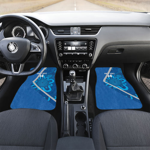 Victoria Oztag Custom Car Mats Helmeted Honeyeater Mascot Indigenous Art