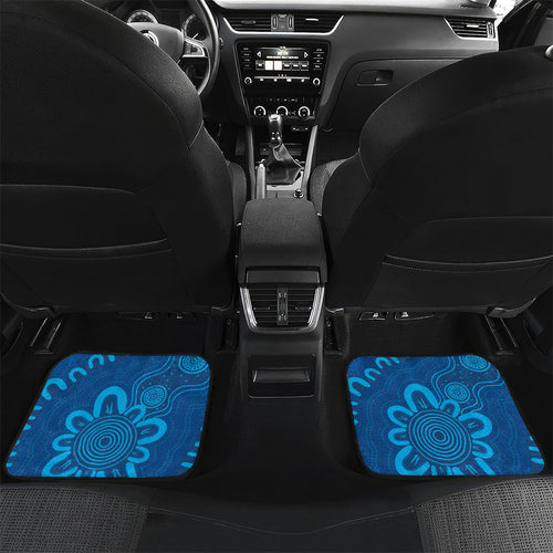 Victoria Oztag Custom Car Mats Helmeted Honeyeater Mascot Indigenous Art