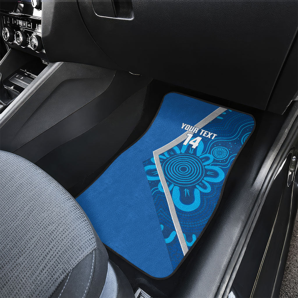Victoria Oztag Custom Car Mats Helmeted Honeyeater Mascot Indigenous Art