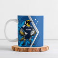Victoria Oztag Custom Ceramic Mug Helmeted Honeyeater Mascot Indigenous Art