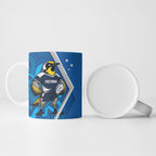 Victoria Oztag Custom Ceramic Mug Helmeted Honeyeater Mascot Indigenous Art