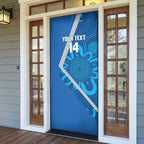 Victoria Oztag Custom Door Cover Helmeted Honeyeater Mascot Indigenous Art