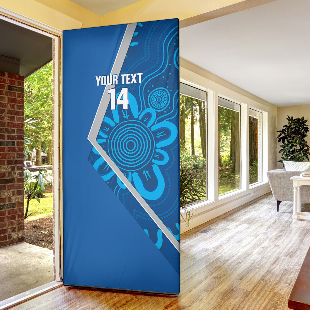 Victoria Oztag Custom Door Cover Helmeted Honeyeater Mascot Indigenous Art