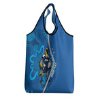 Victoria Oztag Custom Grocery Bag Helmeted Honeyeater Mascot Indigenous Art