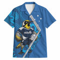 Victoria Oztag Custom Hawaiian Shirt Helmeted Honeyeater Mascot Indigenous Art