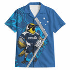 Victoria Oztag Custom Hawaiian Shirt Helmeted Honeyeater Mascot Indigenous Art