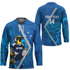 Victoria Oztag Custom Hockey Jersey Helmeted Honeyeater Mascot Indigenous Art