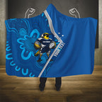 Victoria Oztag Custom Hooded Blanket Helmeted Honeyeater Mascot Indigenous Art