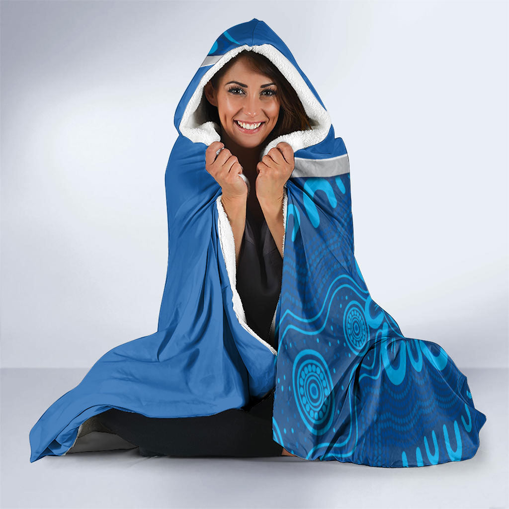 Victoria Oztag Custom Hooded Blanket Helmeted Honeyeater Mascot Indigenous Art