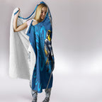Victoria Oztag Custom Hooded Blanket Helmeted Honeyeater Mascot Indigenous Art