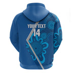 Victoria Oztag Custom Hoodie Helmeted Honeyeater Mascot Indigenous Art