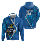Victoria Oztag Custom Hoodie Helmeted Honeyeater Mascot Indigenous Art