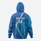 Victoria Oztag Custom Hoodie Helmeted Honeyeater Mascot Indigenous Art