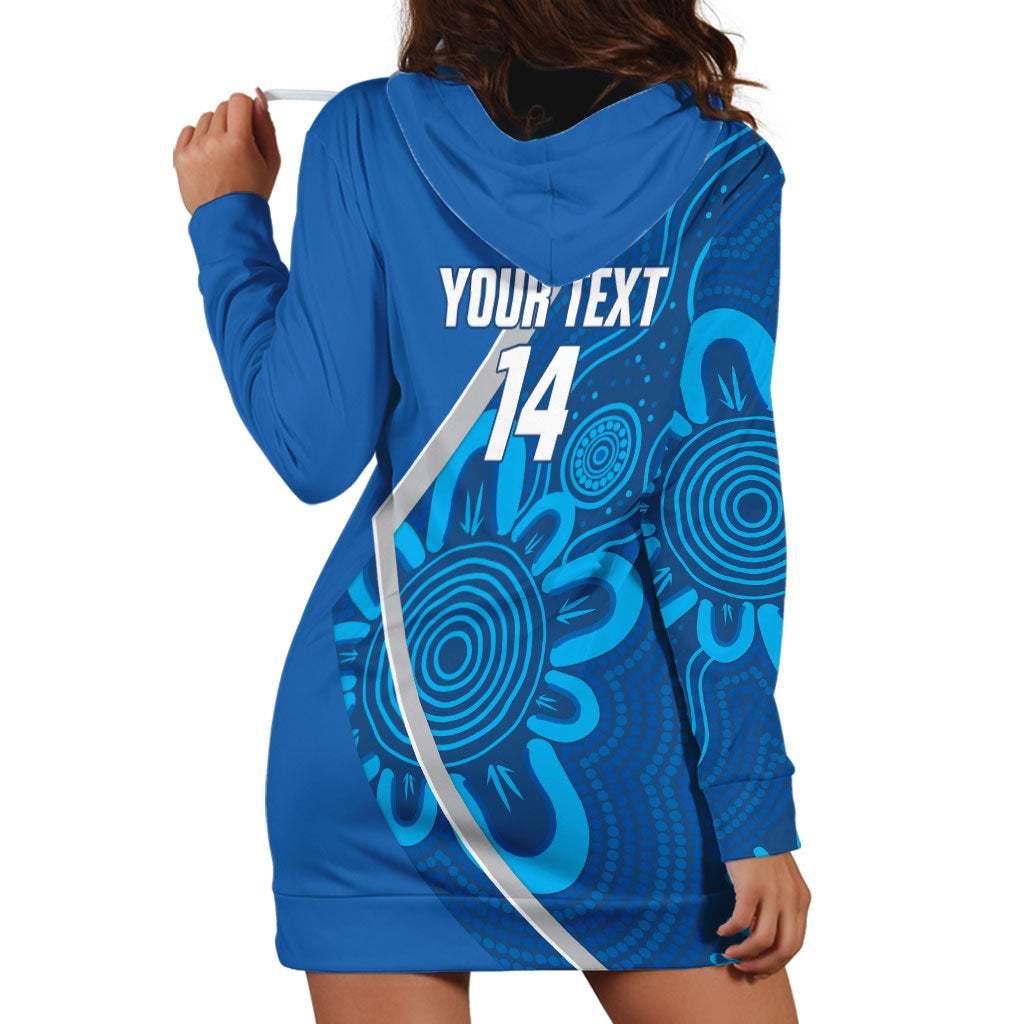 Victoria Oztag Custom Hoodie Dress Helmeted Honeyeater Mascot Indigenous Art