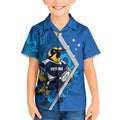 Victoria Oztag Custom Kid Hawaiian Shirt Helmeted Honeyeater Mascot Indigenous Art