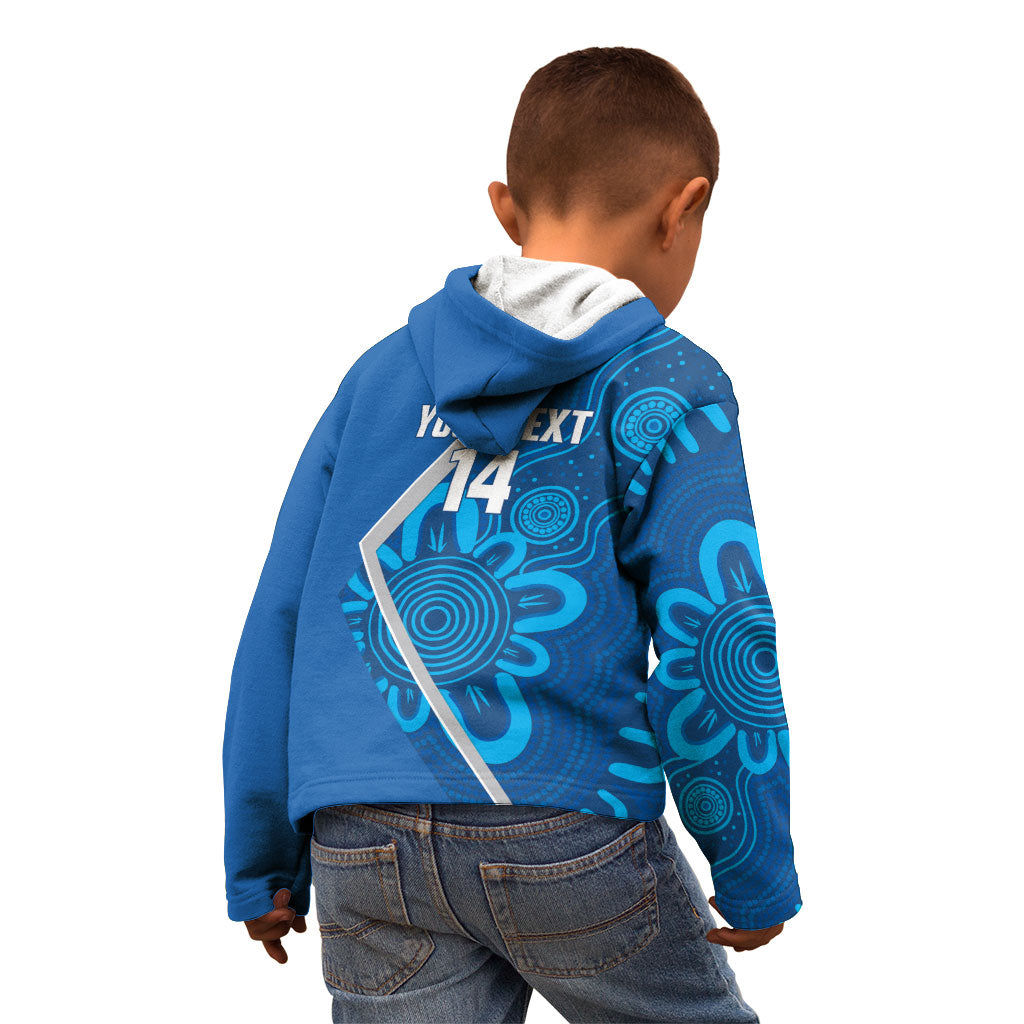 Victoria Oztag Custom Kid Hoodie Helmeted Honeyeater Mascot Indigenous Art