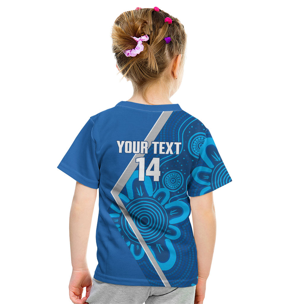 Victoria Oztag Custom Kid T Shirt Helmeted Honeyeater Mascot Indigenous Art