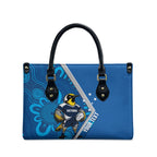Victoria Oztag Custom Leather Bag Helmeted Honeyeater Mascot Indigenous Art