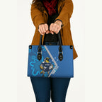 Victoria Oztag Custom Leather Bag Helmeted Honeyeater Mascot Indigenous Art