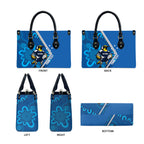 Victoria Oztag Custom Leather Bag Helmeted Honeyeater Mascot Indigenous Art