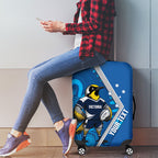 Victoria Oztag Custom Luggage Cover Helmeted Honeyeater Mascot Indigenous Art
