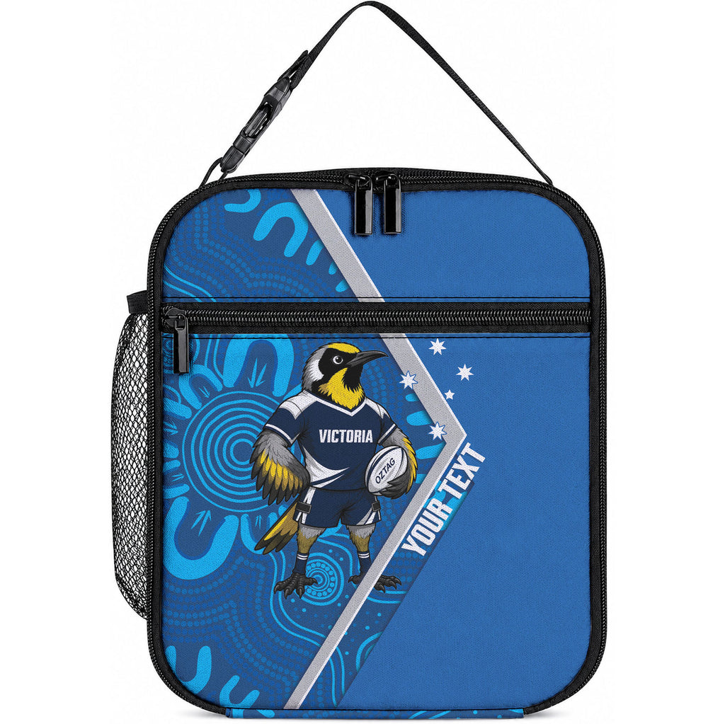 Victoria Oztag Custom Lunch Bag Helmeted Honeyeater Mascot Indigenous Art