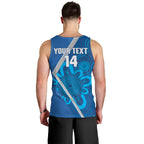 Victoria Oztag Custom Men Tank Top Helmeted Honeyeater Mascot Indigenous Art