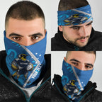 Victoria Oztag Custom Neck Gaiter Helmeted Honeyeater Mascot Indigenous Art