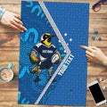 Victoria Oztag Custom Puzzle Helmeted Honeyeater Mascot Indigenous Art
