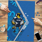 Victoria Oztag Custom Puzzle Helmeted Honeyeater Mascot Indigenous Art