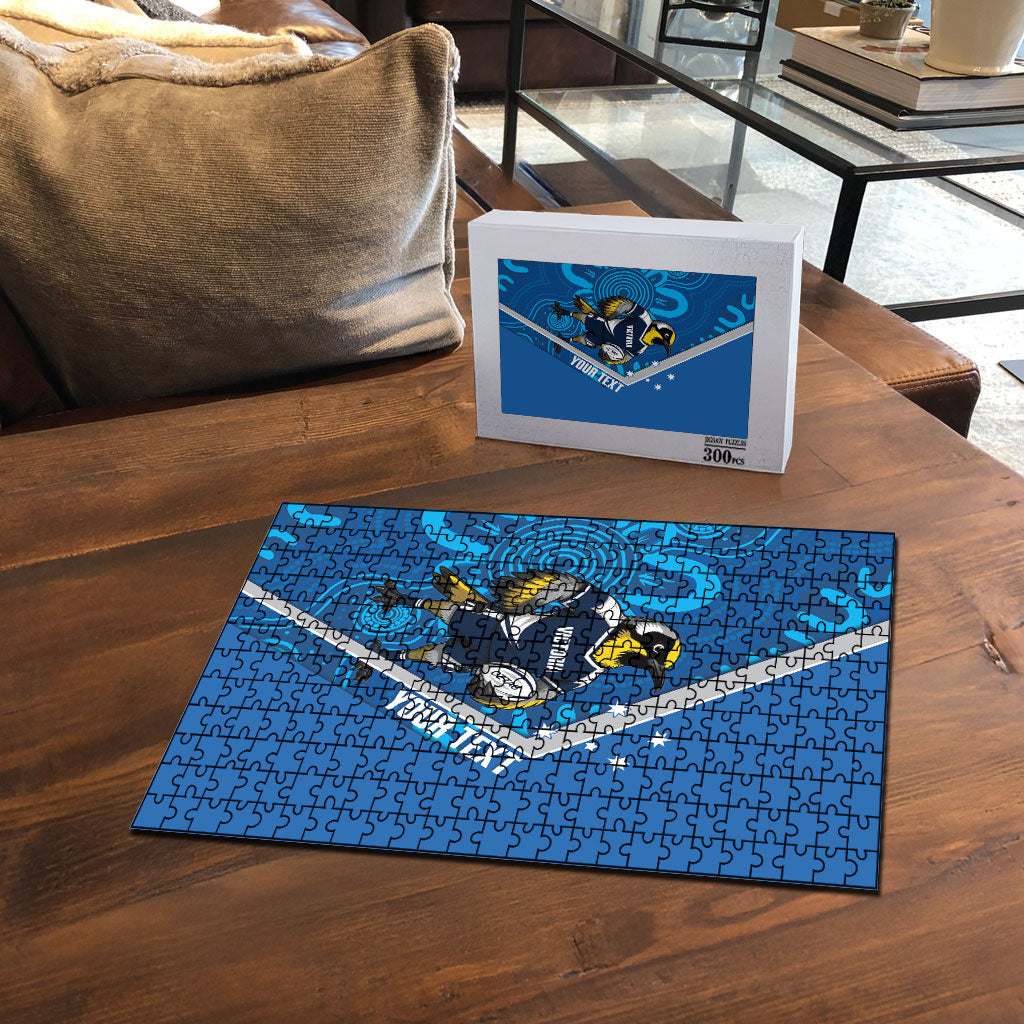 Victoria Oztag Custom Puzzle Helmeted Honeyeater Mascot Indigenous Art