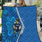 Victoria Oztag Custom Quilt Helmeted Honeyeater Mascot Indigenous Art