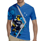 Victoria Oztag Custom Rugby Jersey Helmeted Honeyeater Mascot Indigenous Art